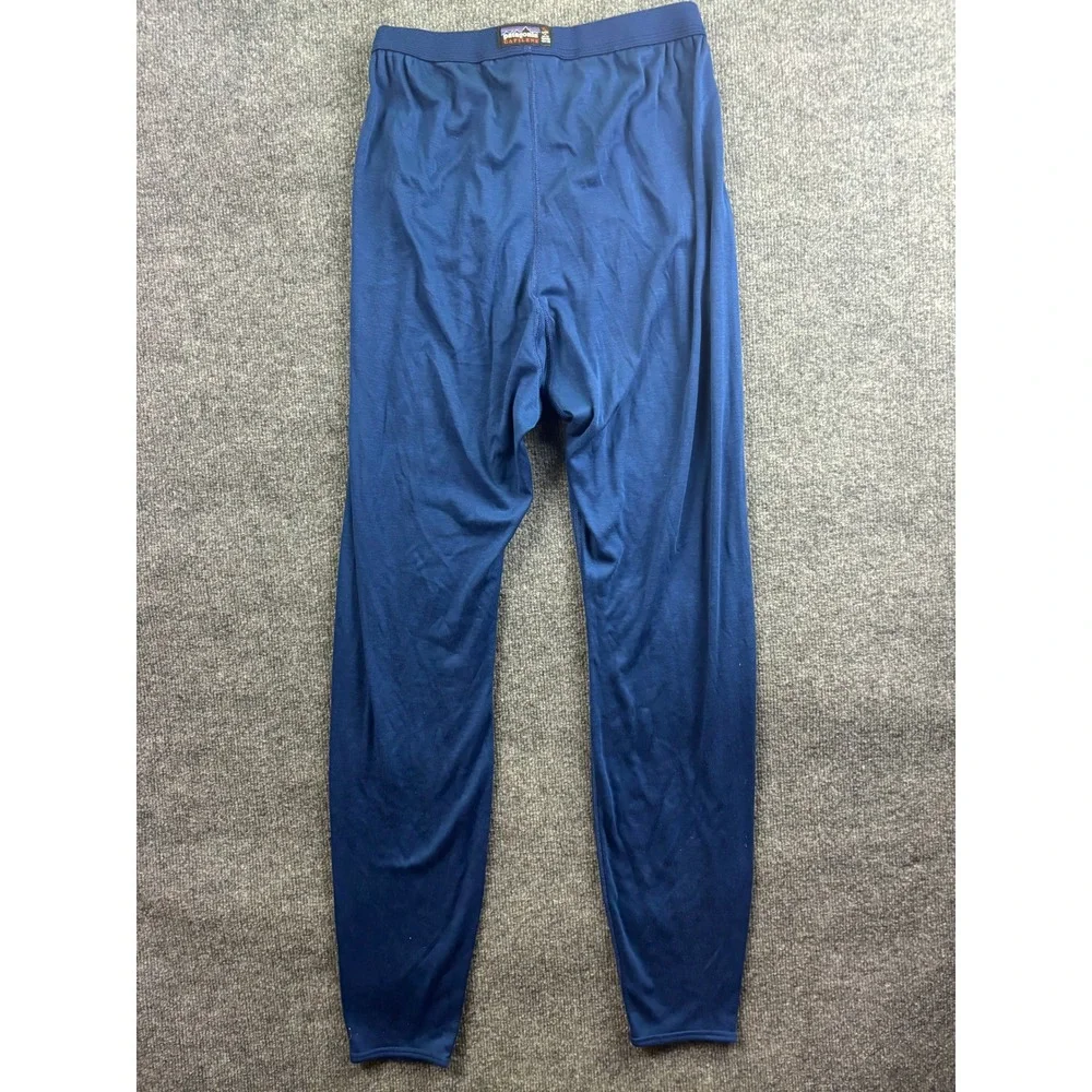 Patagonia Capilene Base Layer Pants Mens XL Blue Thermal Long Underwear USA Made